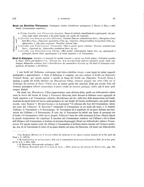 Palaeontographia Italica raccolta di monografie paleontologiche fondata da Mario Canavari nell'anno 1895