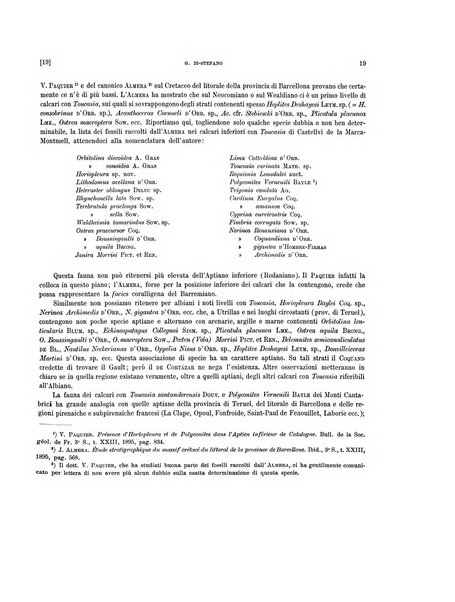 Palaeontographia Italica raccolta di monografie paleontologiche fondata da Mario Canavari nell'anno 1895