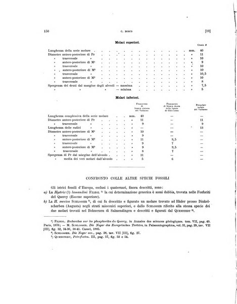 Palaeontographia Italica raccolta di monografie paleontologiche fondata da Mario Canavari nell'anno 1895