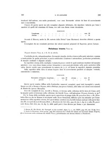 Palaeontographia Italica raccolta di monografie paleontologiche fondata da Mario Canavari nell'anno 1895