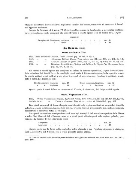 Palaeontographia Italica raccolta di monografie paleontologiche fondata da Mario Canavari nell'anno 1895