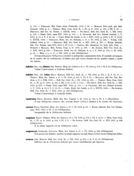 Palaeontographia Italica raccolta di monografie paleontologiche fondata da Mario Canavari nell'anno 1895