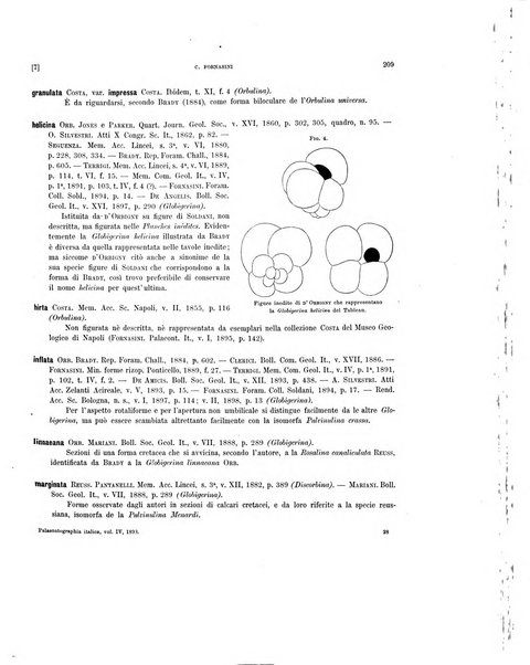 Palaeontographia Italica raccolta di monografie paleontologiche fondata da Mario Canavari nell'anno 1895