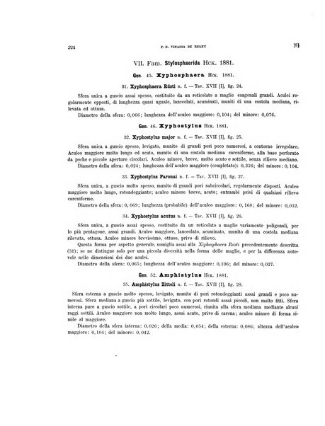 Palaeontographia Italica raccolta di monografie paleontologiche fondata da Mario Canavari nell'anno 1895