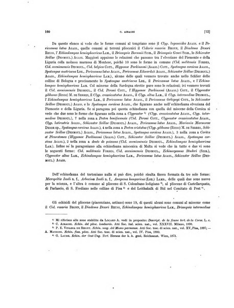 Palaeontographia Italica raccolta di monografie paleontologiche fondata da Mario Canavari nell'anno 1895