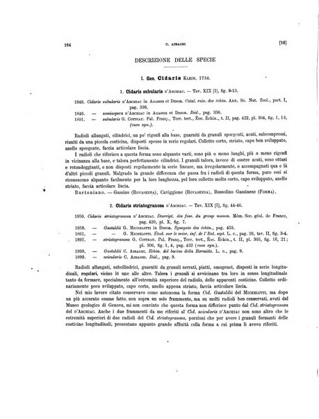 Palaeontographia Italica raccolta di monografie paleontologiche fondata da Mario Canavari nell'anno 1895