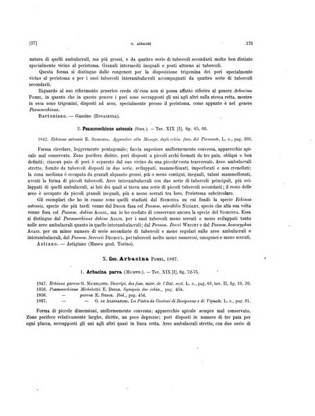 Palaeontographia Italica raccolta di monografie paleontologiche fondata da Mario Canavari nell'anno 1895