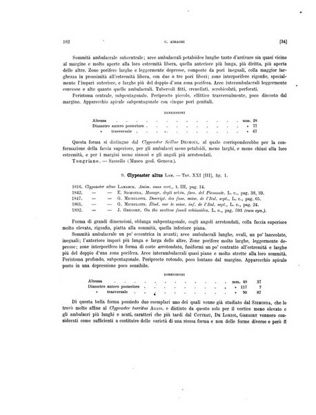 Palaeontographia Italica raccolta di monografie paleontologiche fondata da Mario Canavari nell'anno 1895