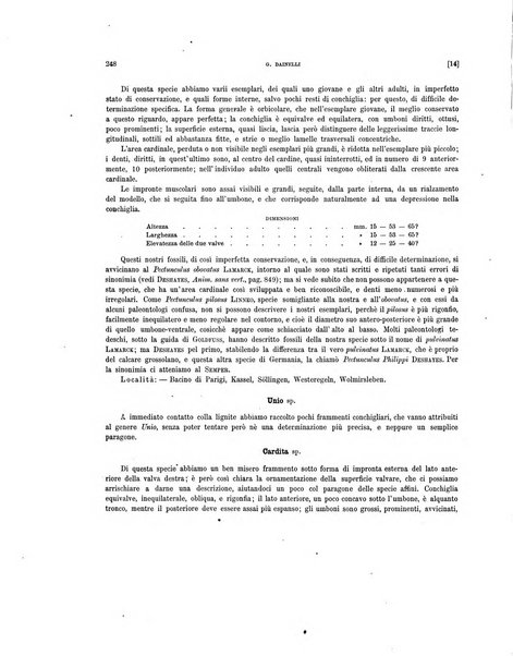 Palaeontographia Italica raccolta di monografie paleontologiche fondata da Mario Canavari nell'anno 1895