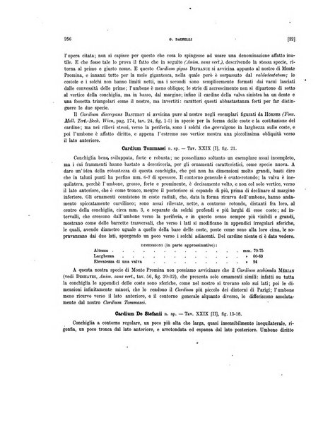 Palaeontographia Italica raccolta di monografie paleontologiche fondata da Mario Canavari nell'anno 1895