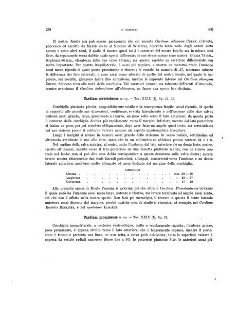 Palaeontographia Italica raccolta di monografie paleontologiche fondata da Mario Canavari nell'anno 1895