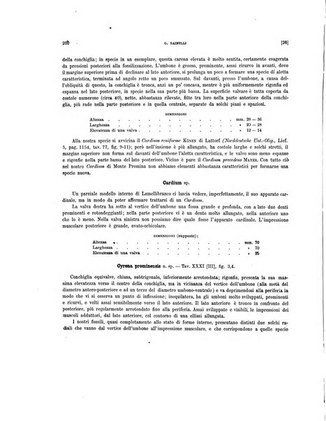 Palaeontographia Italica raccolta di monografie paleontologiche fondata da Mario Canavari nell'anno 1895