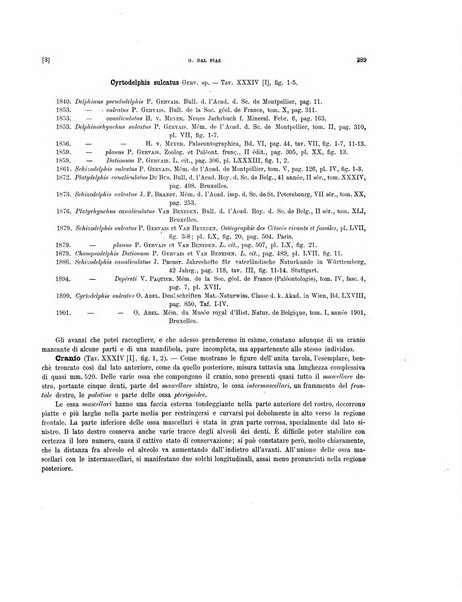 Palaeontographia Italica raccolta di monografie paleontologiche fondata da Mario Canavari nell'anno 1895