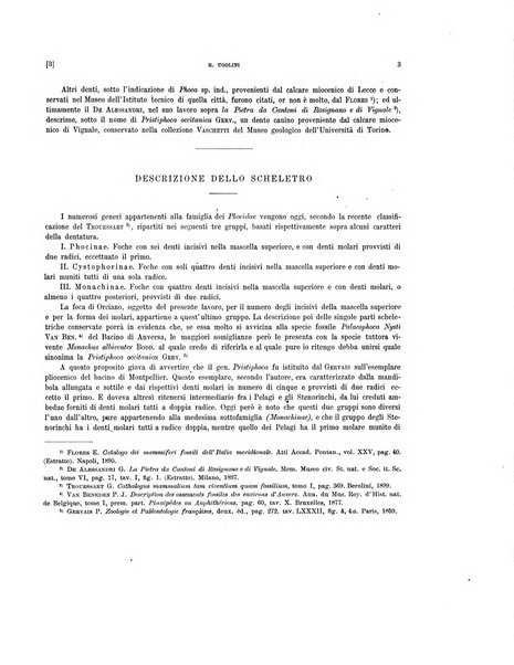 Palaeontographia Italica raccolta di monografie paleontologiche fondata da Mario Canavari nell'anno 1895