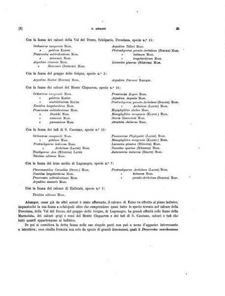 Palaeontographia Italica raccolta di monografie paleontologiche fondata da Mario Canavari nell'anno 1895