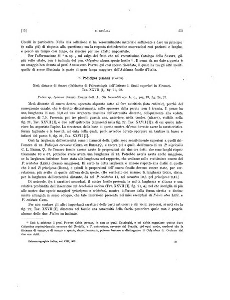 Palaeontographia Italica raccolta di monografie paleontologiche fondata da Mario Canavari nell'anno 1895