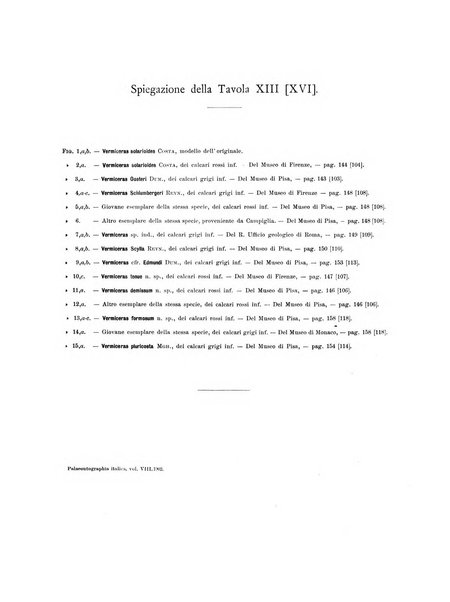 Palaeontographia Italica raccolta di monografie paleontologiche fondata da Mario Canavari nell'anno 1895