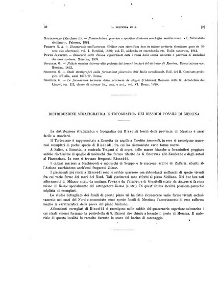 Palaeontographia Italica raccolta di monografie paleontologiche fondata da Mario Canavari nell'anno 1895