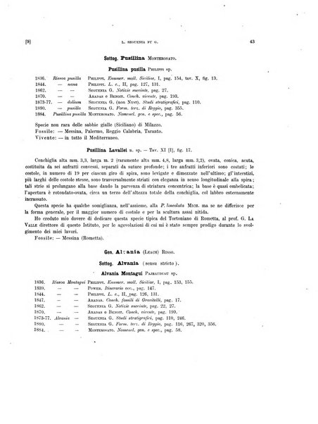 Palaeontographia Italica raccolta di monografie paleontologiche fondata da Mario Canavari nell'anno 1895