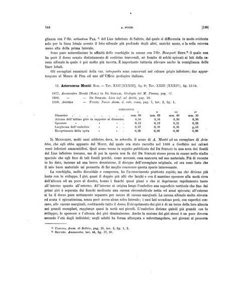 Palaeontographia Italica raccolta di monografie paleontologiche fondata da Mario Canavari nell'anno 1895