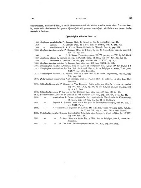 Palaeontographia Italica raccolta di monografie paleontologiche fondata da Mario Canavari nell'anno 1895