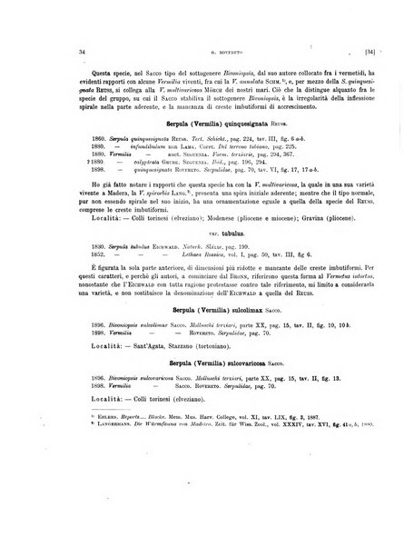 Palaeontographia Italica raccolta di monografie paleontologiche fondata da Mario Canavari nell'anno 1895