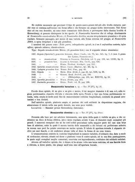 Palaeontographia Italica raccolta di monografie paleontologiche fondata da Mario Canavari nell'anno 1895