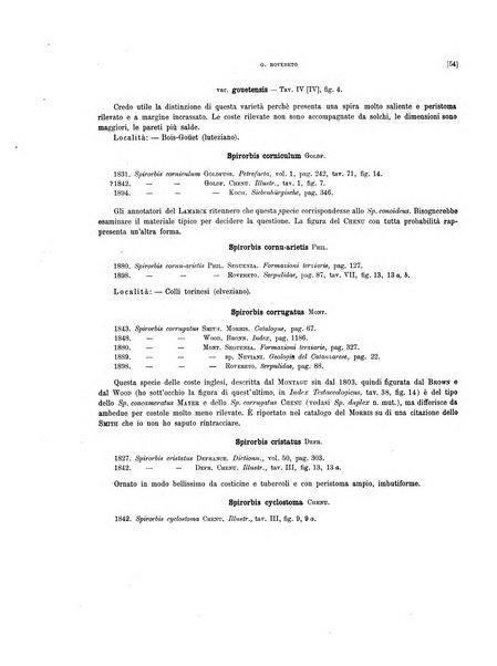 Palaeontographia Italica raccolta di monografie paleontologiche fondata da Mario Canavari nell'anno 1895