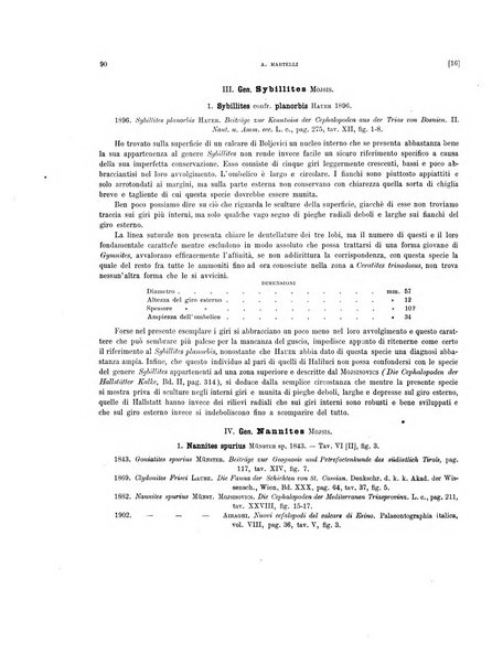 Palaeontographia Italica raccolta di monografie paleontologiche fondata da Mario Canavari nell'anno 1895