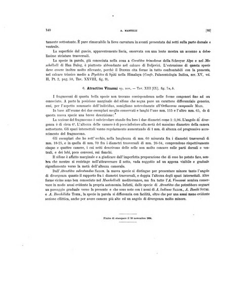 Palaeontographia Italica raccolta di monografie paleontologiche fondata da Mario Canavari nell'anno 1895