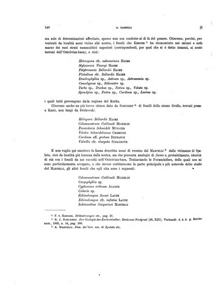 Palaeontographia Italica raccolta di monografie paleontologiche fondata da Mario Canavari nell'anno 1895