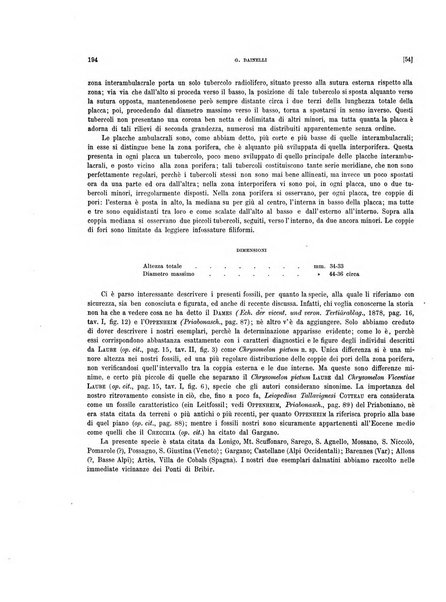 Palaeontographia Italica raccolta di monografie paleontologiche fondata da Mario Canavari nell'anno 1895