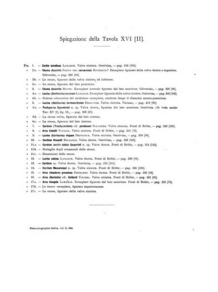 Palaeontographia Italica raccolta di monografie paleontologiche fondata da Mario Canavari nell'anno 1895