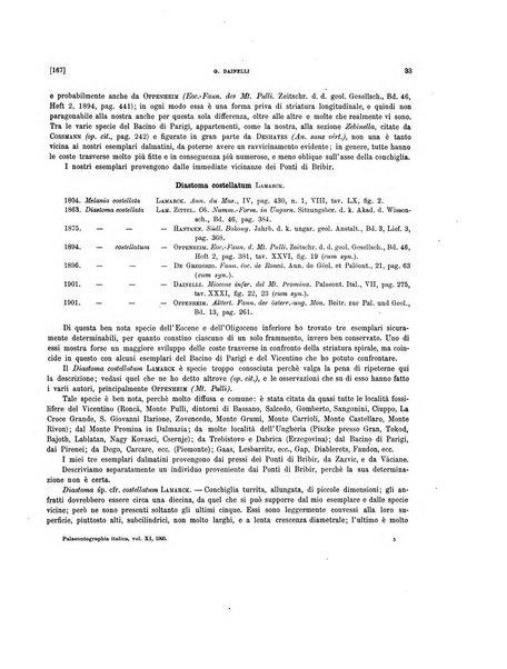 Palaeontographia Italica raccolta di monografie paleontologiche fondata da Mario Canavari nell'anno 1895