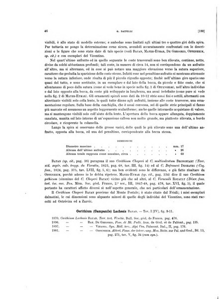 Palaeontographia Italica raccolta di monografie paleontologiche fondata da Mario Canavari nell'anno 1895