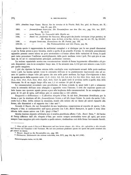 Palaeontographia Italica raccolta di monografie paleontologiche fondata da Mario Canavari nell'anno 1895