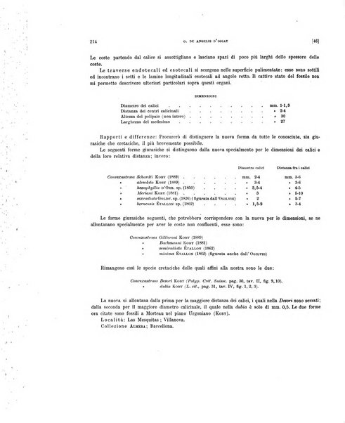 Palaeontographia Italica raccolta di monografie paleontologiche fondata da Mario Canavari nell'anno 1895