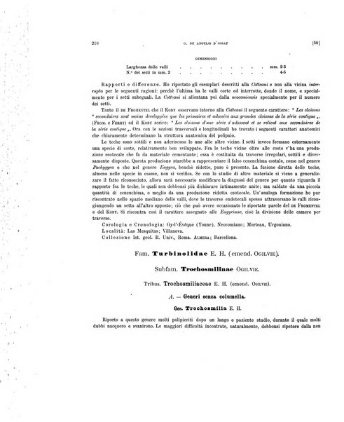 Palaeontographia Italica raccolta di monografie paleontologiche fondata da Mario Canavari nell'anno 1895