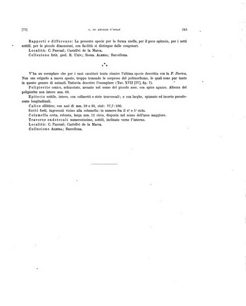 Palaeontographia Italica raccolta di monografie paleontologiche fondata da Mario Canavari nell'anno 1895