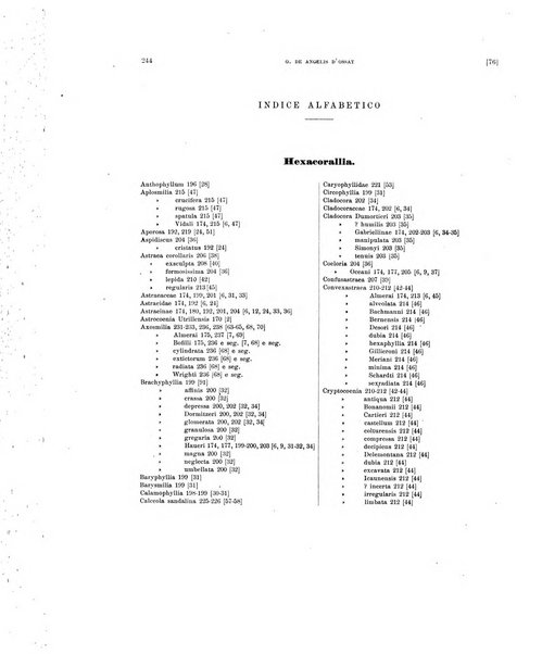 Palaeontographia Italica raccolta di monografie paleontologiche fondata da Mario Canavari nell'anno 1895