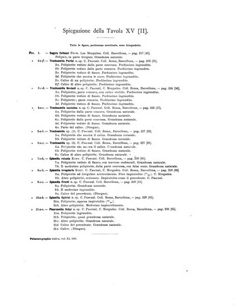 Palaeontographia Italica raccolta di monografie paleontologiche fondata da Mario Canavari nell'anno 1895