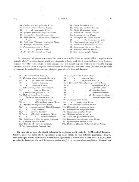 Palaeontographia Italica raccolta di monografie paleontologiche fondata da Mario Canavari nell'anno 1895