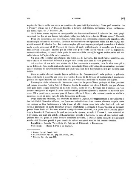 Palaeontographia Italica raccolta di monografie paleontologiche fondata da Mario Canavari nell'anno 1895