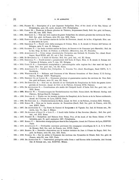 Palaeontographia Italica raccolta di monografie paleontologiche fondata da Mario Canavari nell'anno 1895