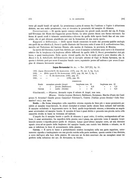 Palaeontographia Italica raccolta di monografie paleontologiche fondata da Mario Canavari nell'anno 1895