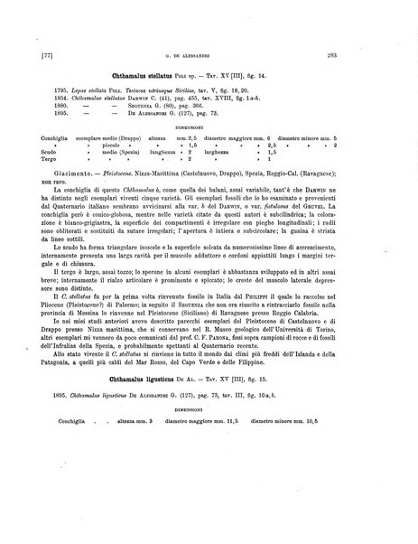 Palaeontographia Italica raccolta di monografie paleontologiche fondata da Mario Canavari nell'anno 1895