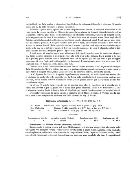 Palaeontographia Italica raccolta di monografie paleontologiche fondata da Mario Canavari nell'anno 1895