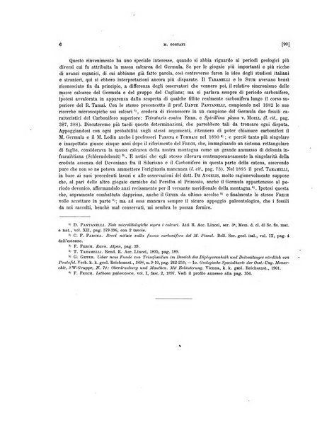 Palaeontographia Italica raccolta di monografie paleontologiche fondata da Mario Canavari nell'anno 1895