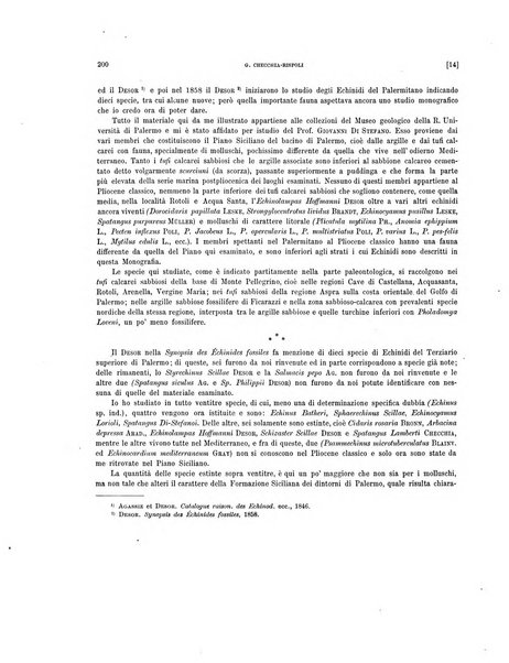 Palaeontographia Italica raccolta di monografie paleontologiche fondata da Mario Canavari nell'anno 1895