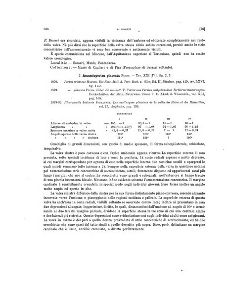 Palaeontographia Italica raccolta di monografie paleontologiche fondata da Mario Canavari nell'anno 1895